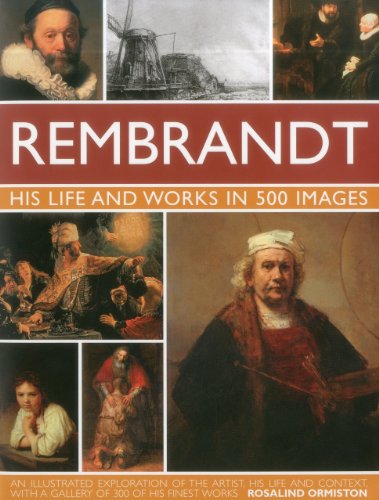Book cover featuring Rembrandt’s portraits and paintings in a collage.