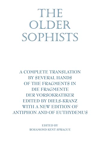 Book cover with title "The Older Sophists" and author Rosamond Kent Sprague.
