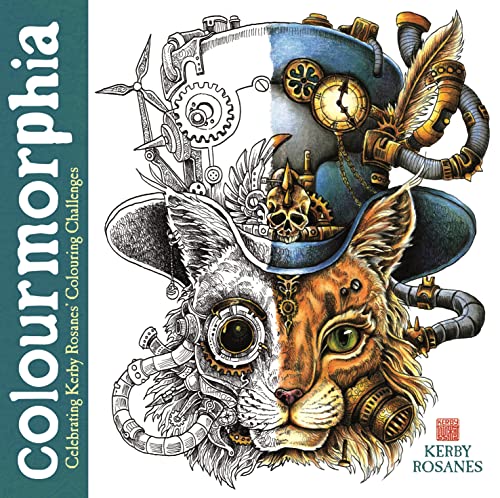 Half-shaded cat face with mechanical details and steampunk hat illustration.