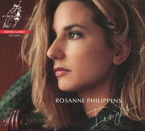 CD cover featuring violinist Rosanne Philippens in profile, looking right.