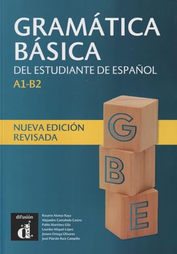 Textbook with Spanish grammar rules and exercises for A1-B2 level language learners.
