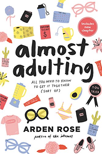 Book cover with colorful illustrated objects and handwritten-style title.