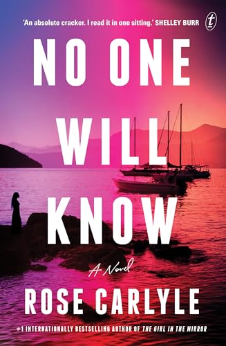 Book cover: "No One Will Know" with a woman by the sea.