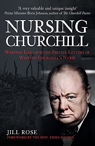 Book cover featuring Winston Churchill’s portrait and wartime imagery.
