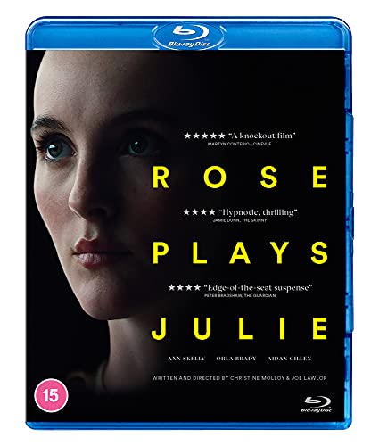 Blu-ray cover for "Rose Plays Julie" featuring a woman’s face in shadow.