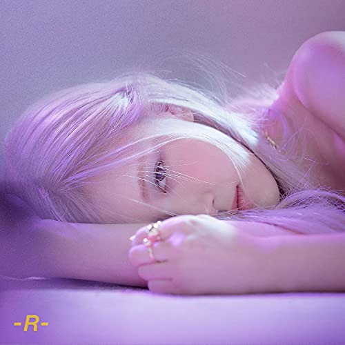 CD cover featuring a close-up of a person with pale pink hair.