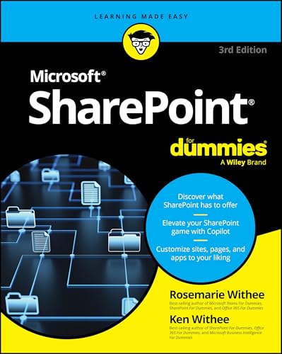 Book cover for "SharePoint For Dummies" 3rd Edition, with blue and yellow design.