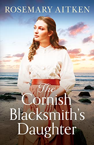 Book cover featuring a woman by the sea, titled “The Cornish Blacksmith’s Daughter.”