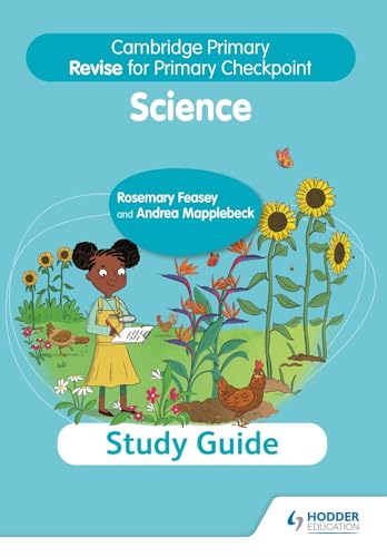 Science study guide cover with girl, flowers, and a chicken.