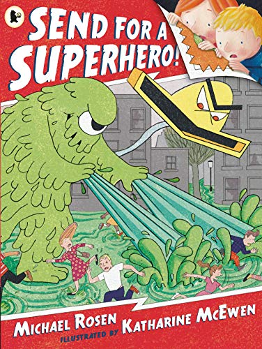 Colorful comic book cover with superhero characters and youthful illustrations on a bright background.
