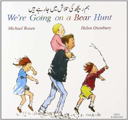 Book cover showing a father carrying a child with two other children walking alongside.