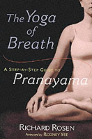 Book cover: "The Yoga of Breath" with a woman in a meditative pose.