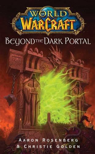 Book cover for “World of Warcraft: Beyond the Dark Portal” with a demonic fortress.