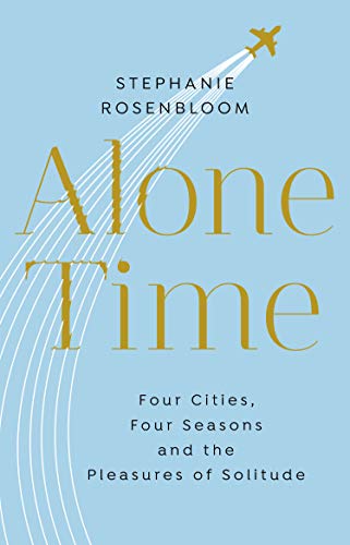 Book cover: "Alone Time" with airplane contrail and author’s name.