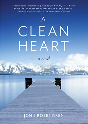 Book cover with title “A Clean Heart” over a lake and mountains.