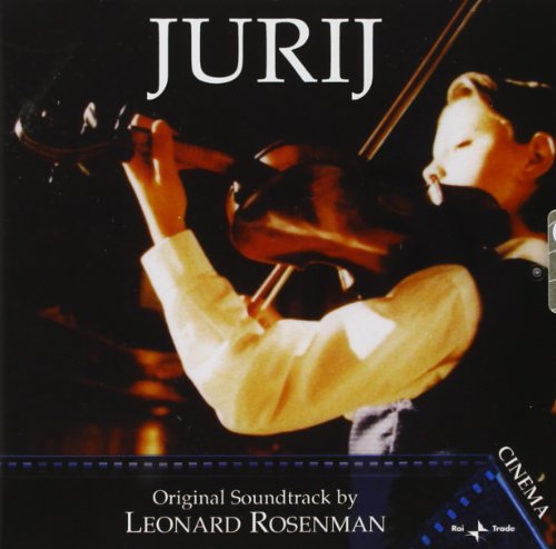 CD cover: young boy playing violin, title "Jurij", Leonard Rosenman soundtrack.