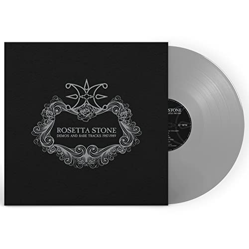 Rosetta Stone vinyl record with ornate silver design on black cover.
