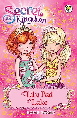 Book cover featuring two young girls with flowers, titled "Lily Pad Lake.