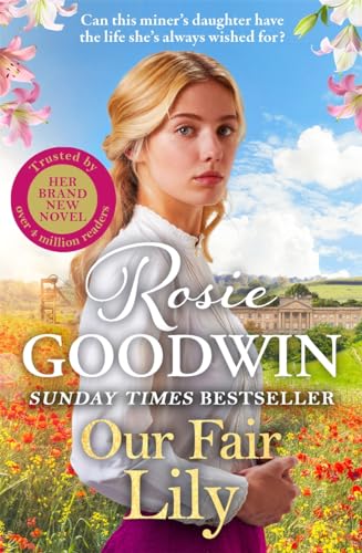 Book cover featuring a woman in historical dress with flowers and a manor.