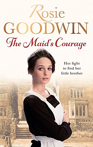 Book cover: woman in maid uniform, historic house background.