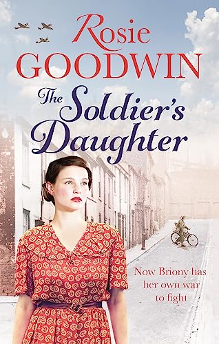 Book cover: woman in red dress, wartime street scene, airplanes.
