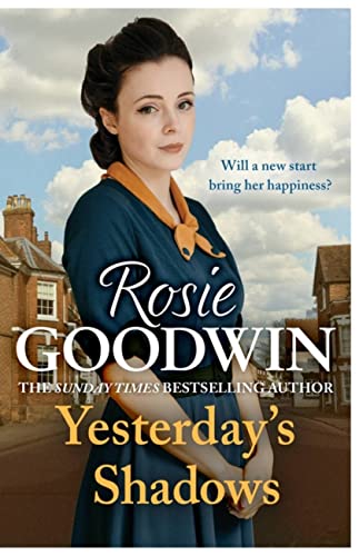 Book cover: woman in vintage clothing, street scene background.