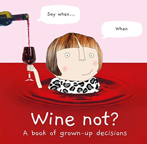 Book cover with illustrated woman, wine glass, and red wine ripples.