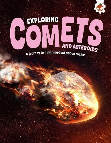 Book cover depicting a fiery asteroid or comet in space.
