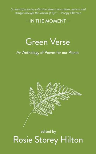 Book cover with green background, white text, and a white line drawing of fern.