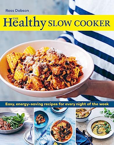 Cookbook cover featuring a bowl of slow-cooked stew and smaller food photos below.