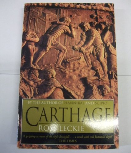 Book cover depicting ancient soldiers and the title "Carthage" in gold lettering.
