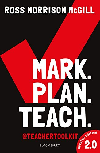 Book cover: "Mark. Plan. Teach." in white text on a black and red background.
