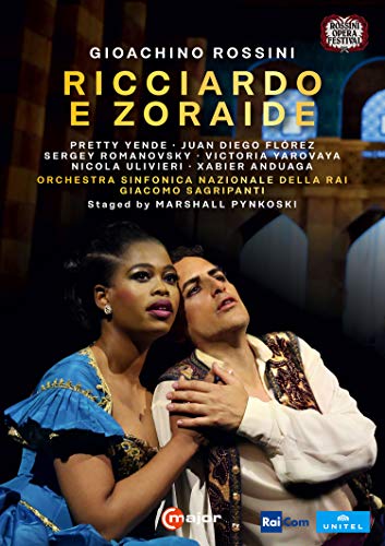 DVD cover for Rossini’s “Ricciardo e Zoraide” opera, featuring two singers.
