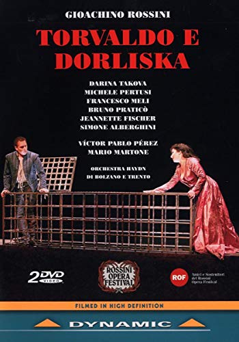 Rossini's "Torvaldo E Dorliska" DVD cover featuring opera singers in costume.