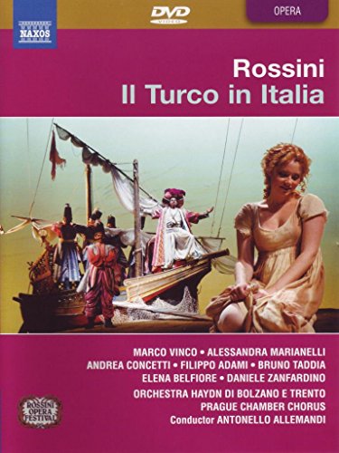 DVD cover for "Rossini: Il Turco in Italia" featuring a woman on a boat.