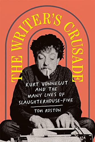 Book cover featuring a black and white portrait of Kurt Vonnegut at a typewriter.