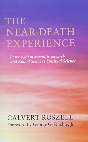 Book cover with purple and orange gradient, title “The Near-Death Experience.”