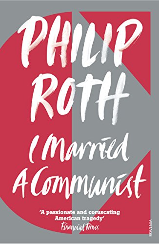 Book cover: "I Married a Communist" by Philip Roth, red and white text.