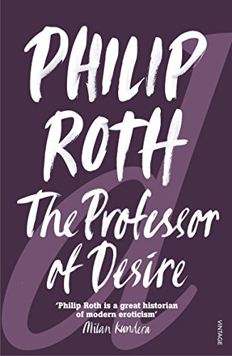 Book cover: "The Professor of Desire" by Philip Roth, purple and white.