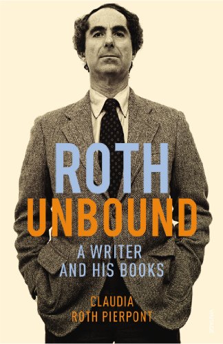 Book cover featuring a portrait of Philip Roth with bold title text.