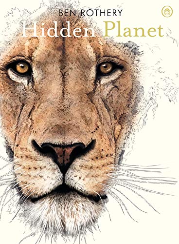 Book cover featuring a detailed watercolor illustration of a lion’s face.