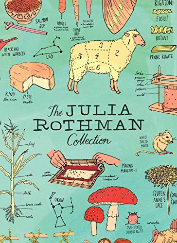 Book cover with anatomical illustrations of a sheep, cheese, mushrooms, and a corn plant.