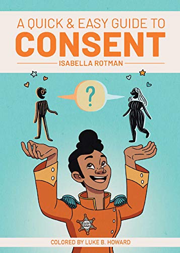 Book cover: “A Quick & Easy Guide to Consent” with illustrated figures.
