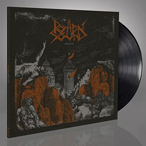 Rotten Sound “Apocalypse” vinyl record with dark, apocalyptic cover art.