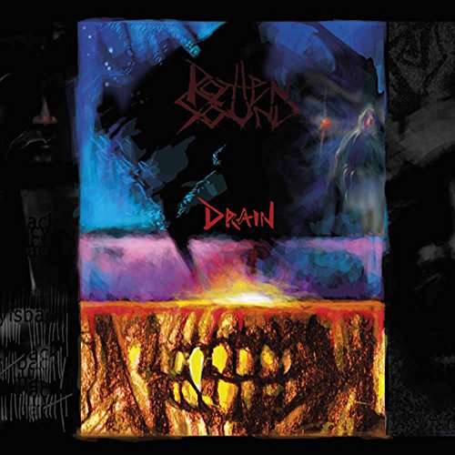 CD cover for Rotten Sound’s “Drain” with abstract, dark, and textured art.