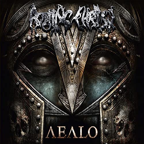 Rotting Christ "Aealo" CD cover: ornate, dark design with eyes and text.