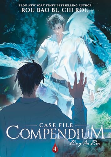 Novel cover: two men, one reaching towards the other amidst blue swirls.