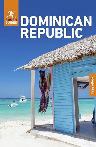 Rough Guides Dominican Republic travel book cover with beach scene.