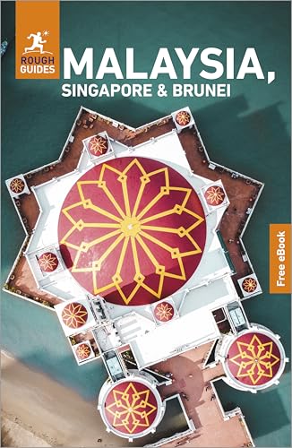 Aerial view of a mosque with a red and gold dome on a book cover.