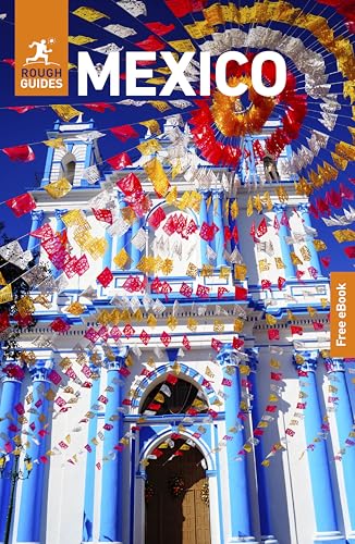 Rough Guides Mexico travel book cover with a church and colorful banners.